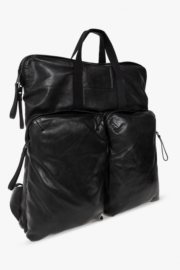 AllSaints Force Leather Backpack - One Size, Black