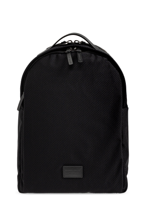 Backpack with logo patch