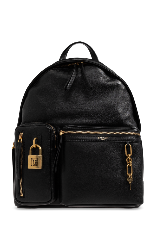 Leather backpack od Balmain