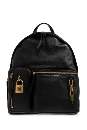 Leather backpack od Balmain