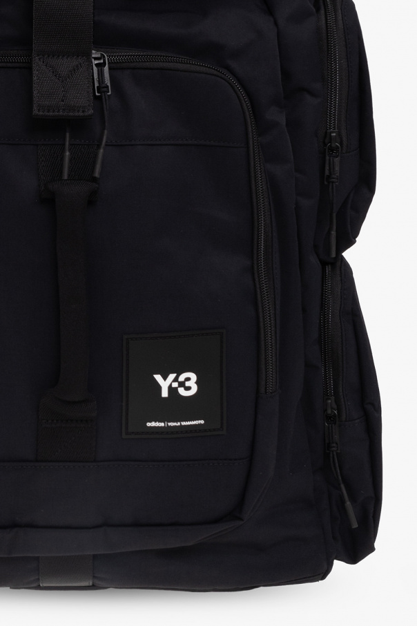 Y-3 Yohji Yamamoto camouflage-print logo patch bag