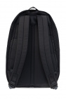 jacquard-logo embroidered tote Pleated backpack