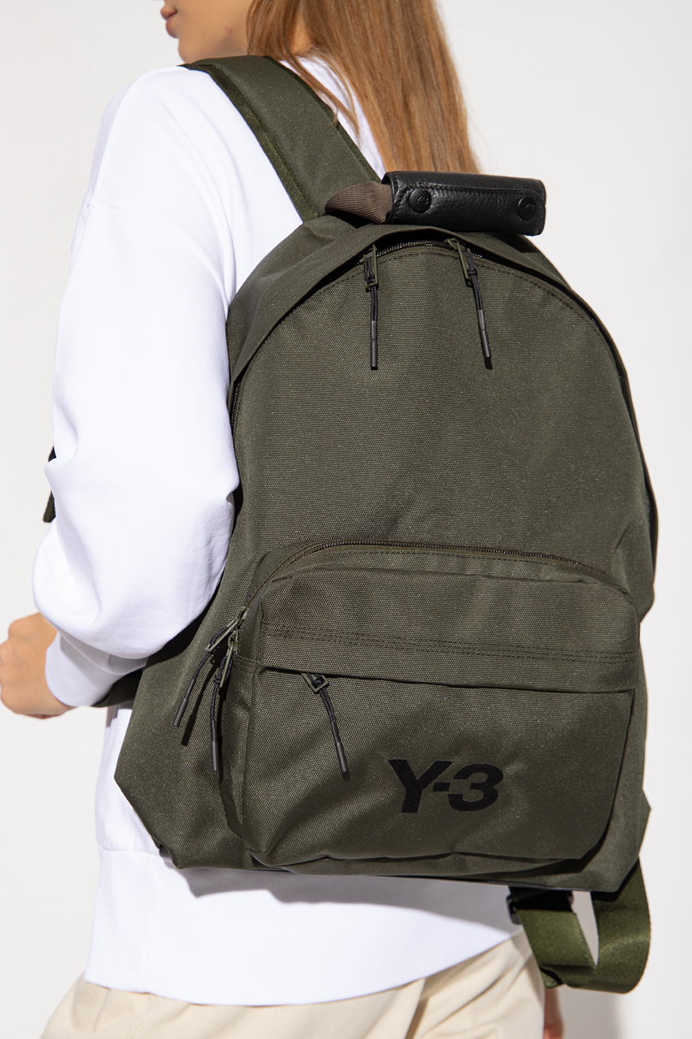 Y-3 Yohji Yamamoto BOYY SSENSE Exclusive Green Buckle Pouchette Shoulder Bag