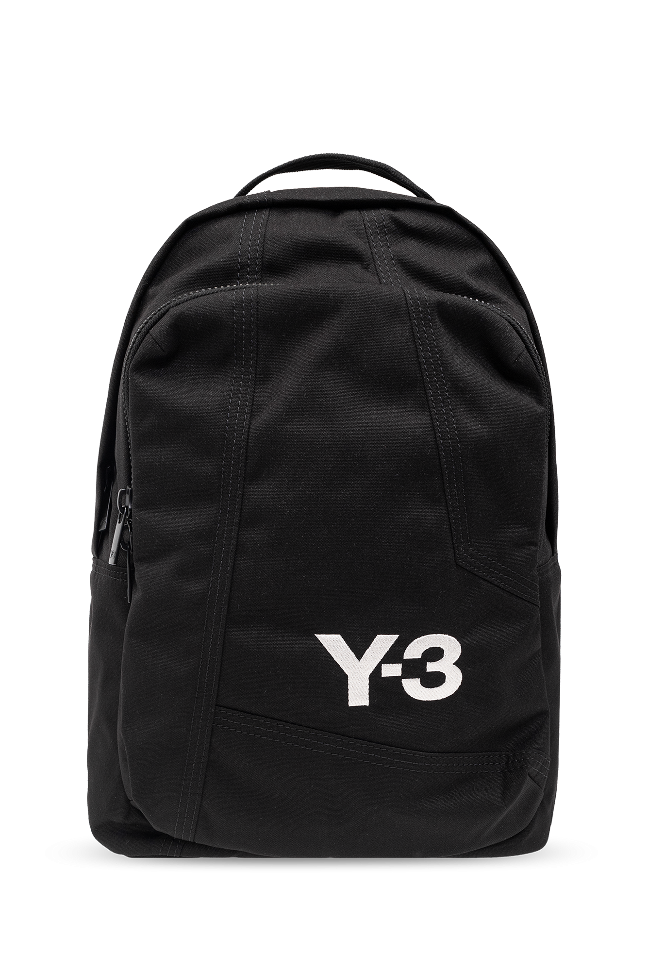 Linda Orb-plaque shoulder bag Black - Black Backpack with logo Y 