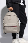 Moncler GREY Backpack with logo patch