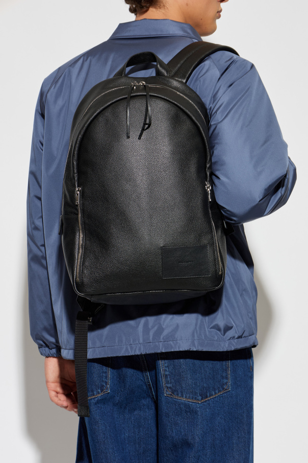 JIL SANDER Mochila de cuero