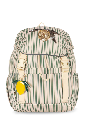 Backpack with sequin pattern