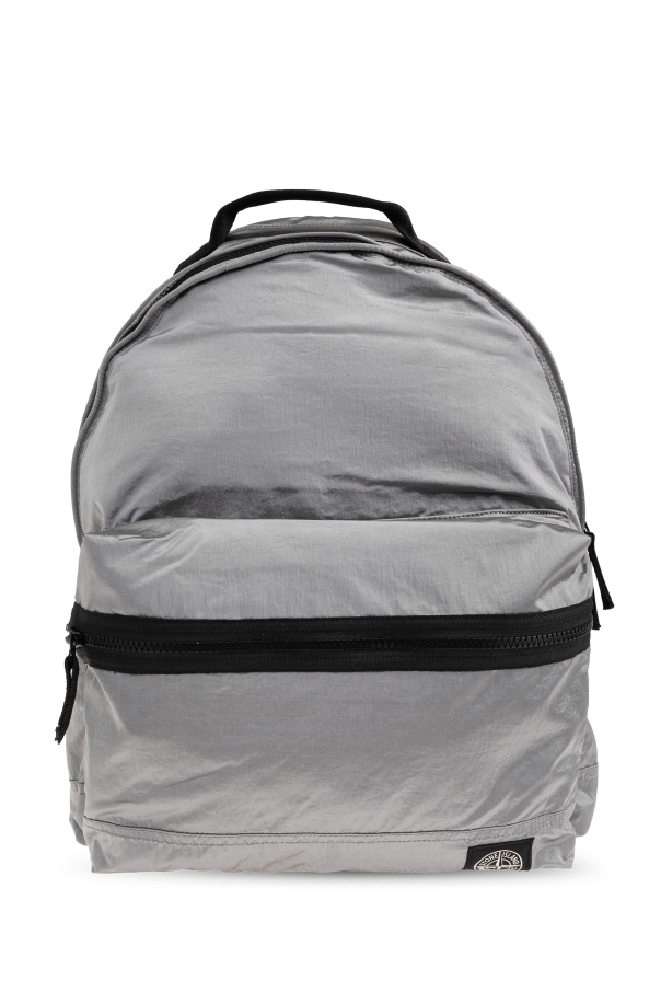 Backpack with a logo patch od Stone Island