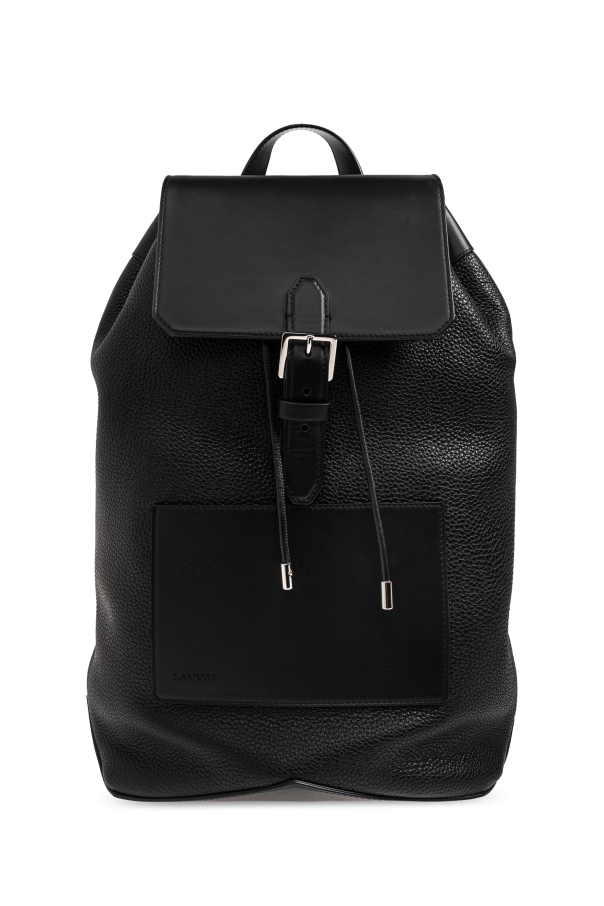 Leather backpack `Zaino` od Lanvin