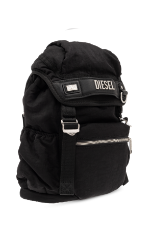 Diesel ‘LOGOS SMALL’ whipstitch-trim shortpack with logo