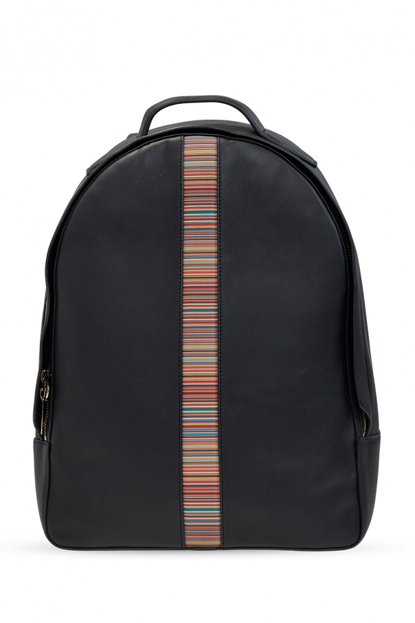 Paul Smith Visetos Leather Drawstring Backpack