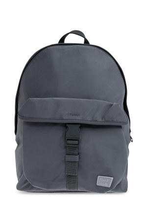Backpack with logo patch
