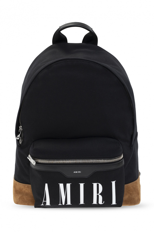 Amiri Lacoste logo-print detail backpack Blau