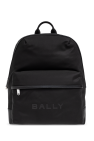 Bally BLACK Backpack with printed logo
