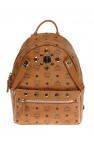 MCM BROWN Logo Backpack