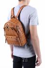 MCM BROWN Logo Backpack