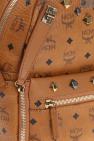 MCM BROWN Logo Backpack