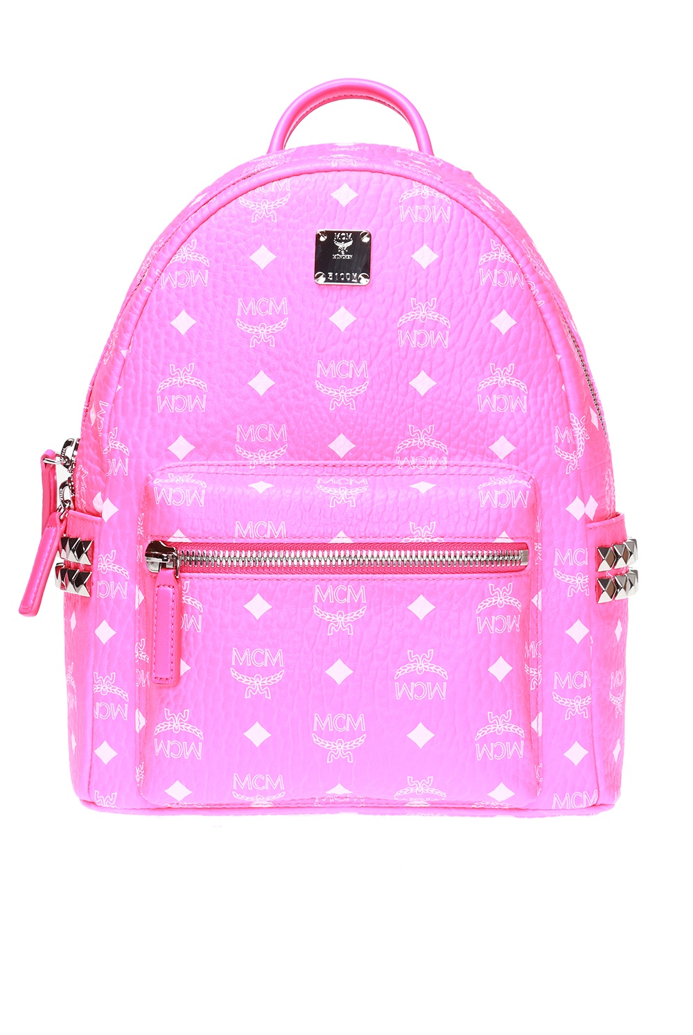 MCM, Bags, Mcm Stark Backpack In Pink Monogram Visetos