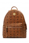 MCM BROWN Logo backpack