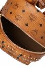 MCM BROWN Logo backpack