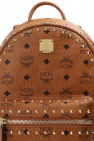 MCM BROWN Logo backpack