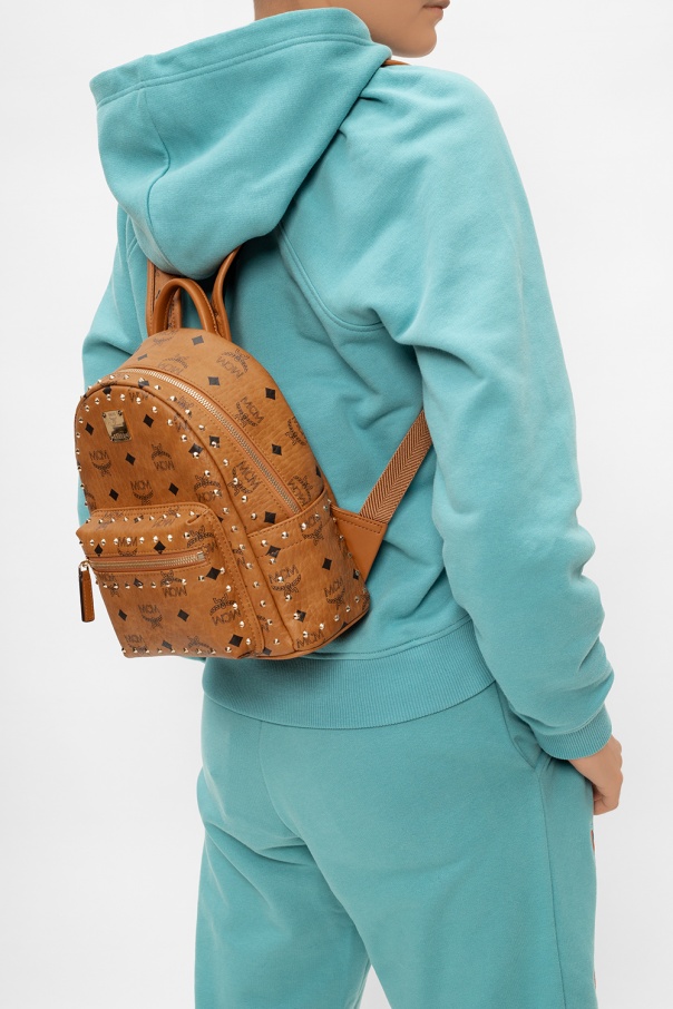 MCM mini studded leather tote bag