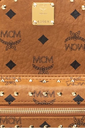 MCM mini studded leather tote bag