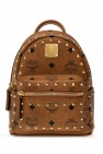 MCM BROWN Logo backpack
