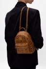 MCM BROWN Logo backpack