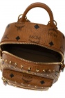 MCM BROWN Logo backpack