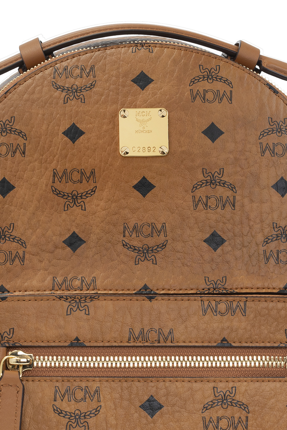 MCM leather mochi bag