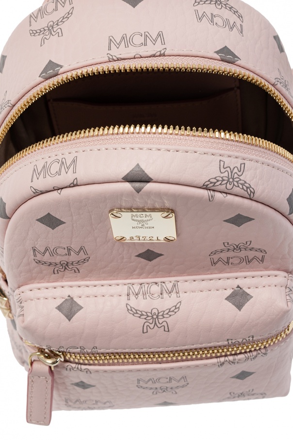 AMI Paris | Women Lunch Box Leather Top Handle Bag Powder Pink Unique