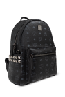 MCM BLACK Backpack with logo
