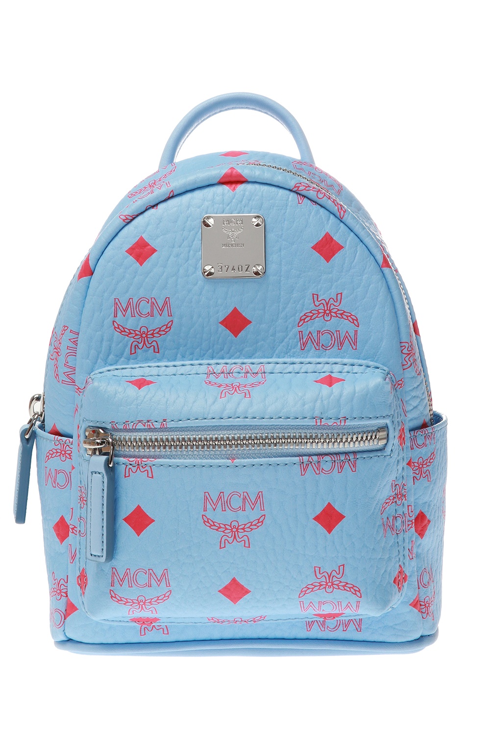 Blue Backpack with logo MCM - Vitkac HK