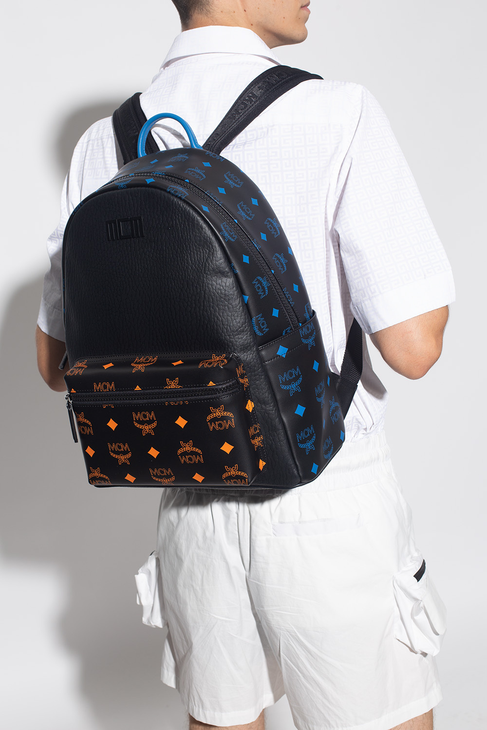 Download Man With MCM Backpack Wallpaper