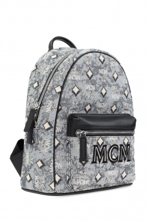 MCM black backpack with logo