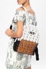 MCM WHITE Branded backpack