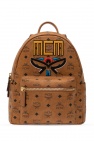 MCM BROWN Backpack with logo