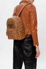 MCM BROWN Backpack with logo