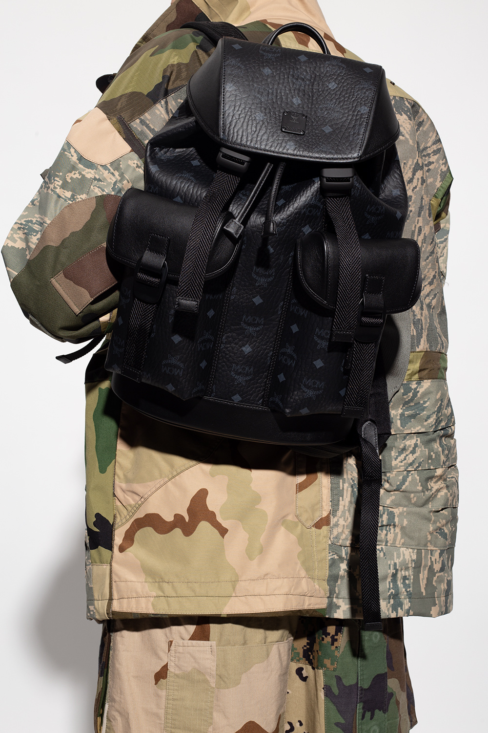 Mcm Brandenburg Medium Backpack - Black