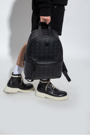 MCM closure backpack with logo