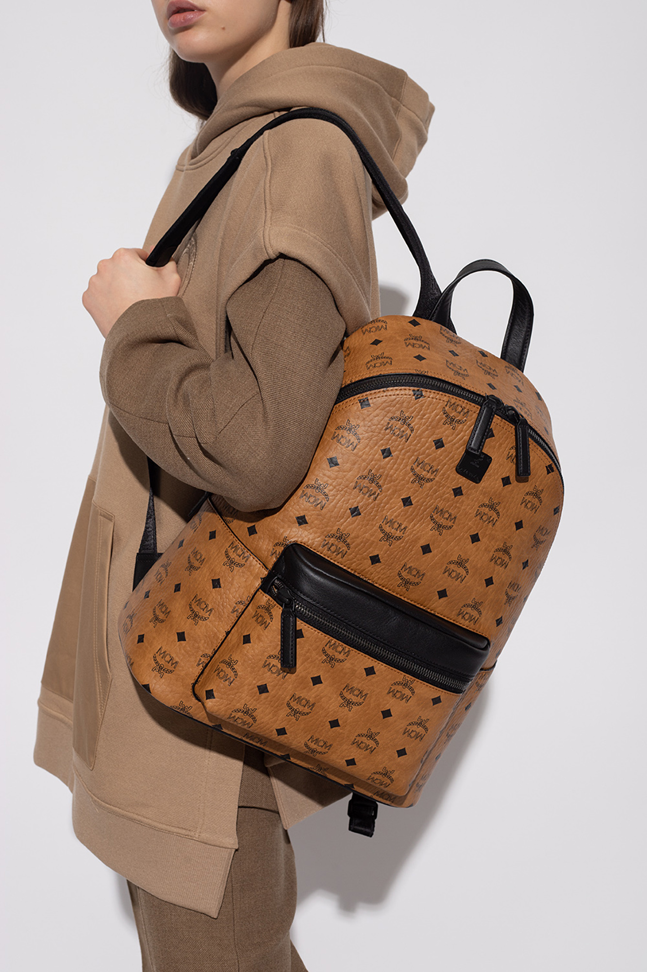 PU Fashion Mcm Designer Bag Women Fashionable Ladies Luxury Backpack -  China Handbag and Bag price