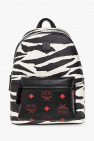 MCM BLACK Backpack with animal motif