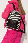 MCM BLACK Backpack with animal motif