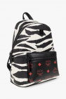 MCM BLACK Backpack with animal motif