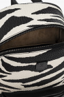 MCM BLACK Backpack with animal motif
