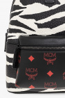 MCM BLACK Backpack with animal motif