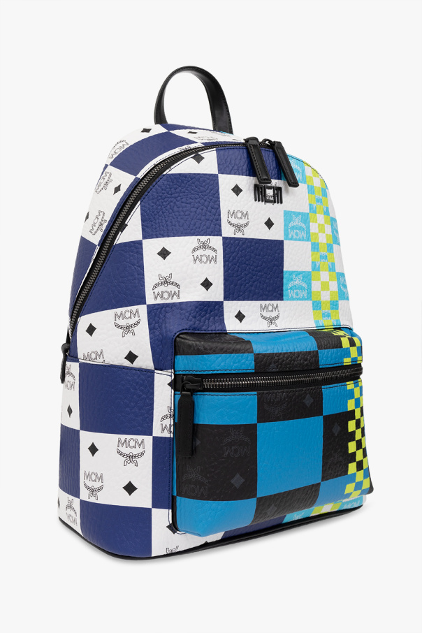 Blue Backpack with logo MCM - Vitkac TW