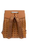 MCM BROWN Backpack with Visetos print