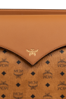 MCM BROWN Backpack with Visetos print